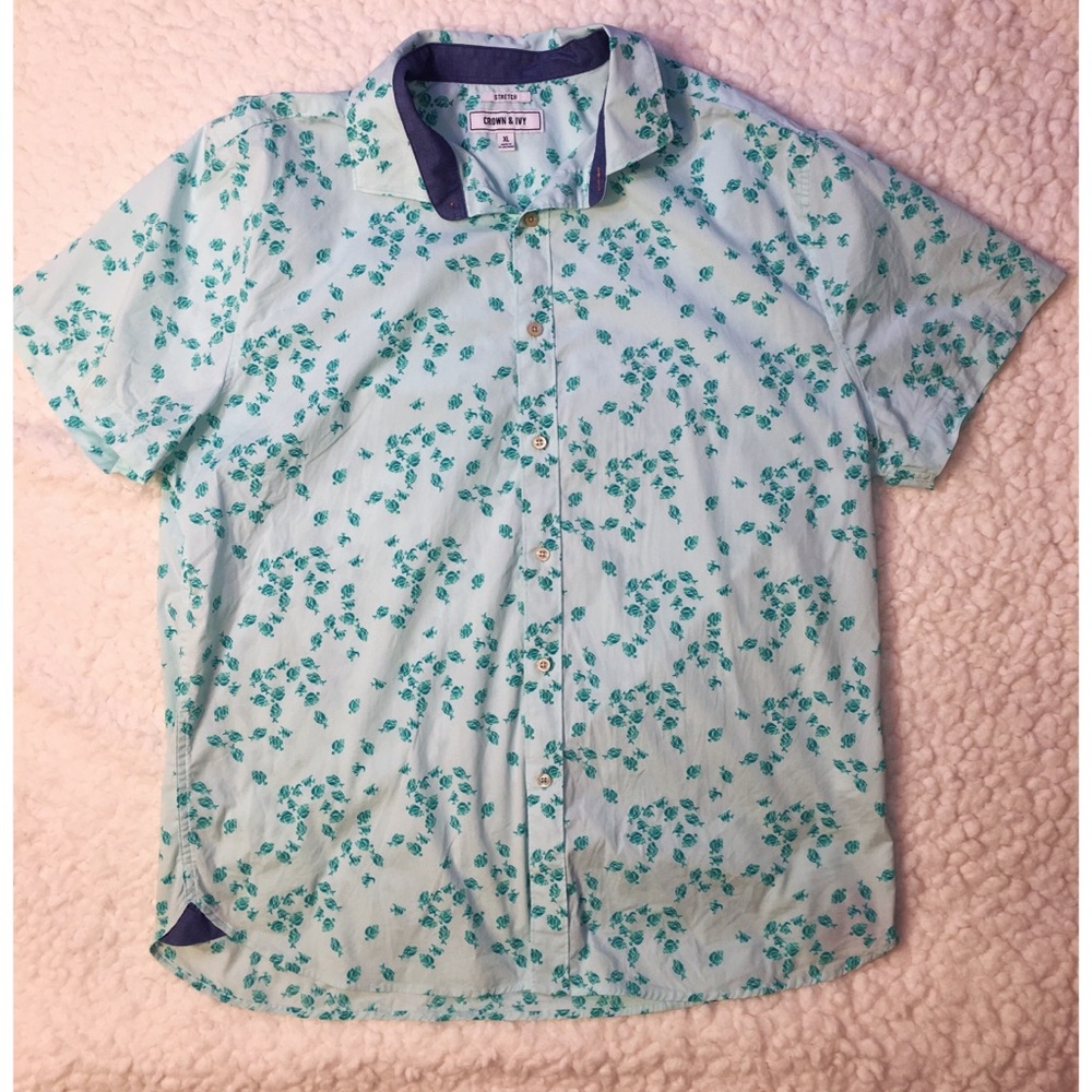 Crown & Ivy Little Fishes SS Top XL